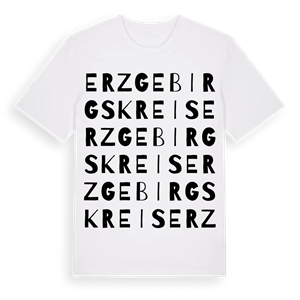 Erzgebirgskreis ordlek t-shirt – ekologisk bomull t-shirt från Pinshirt