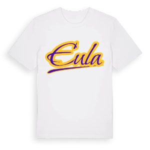 Eula baseball t-shirt – ekologisk bomull t-shirt från Pinshirt