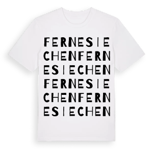 Fernesiechen ordlek t-shirt – ekologisk bomull t-shirt från Pinshirt