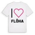 Jag älskar Flöha t-shirt stort tryck