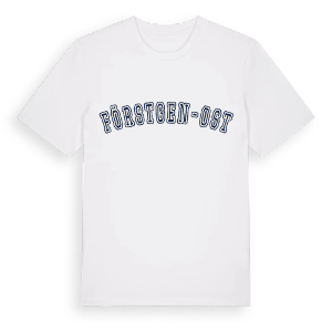 Förstgen-Ost college t-shirt – ekologisk bomull t-shirt från Pinshirt