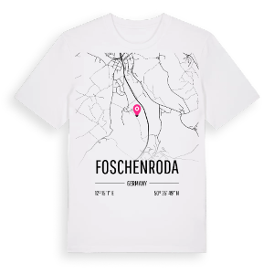 Foschenroda karta t-shirt – ekologisk bomull t-shirt från Pinshirt
