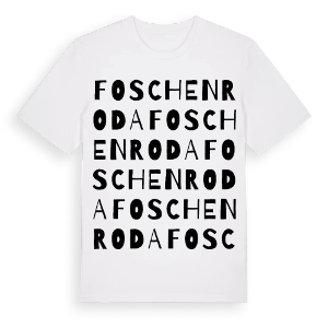 Foschenroda ordlek t-shirt – ekologisk bomull t-shirt från Pinshirt
