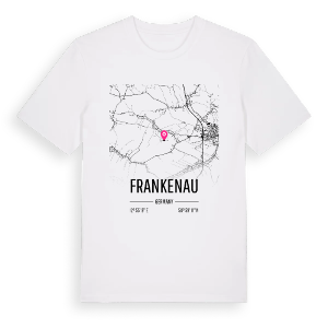 Frankenau karta t-shirt – ekologisk bomull t-shirt från Pinshirt