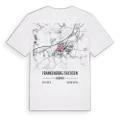 Frankenberg/Sachsen karta t-shirt