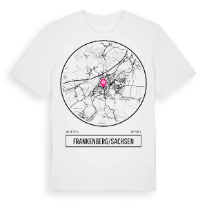 Frankenberg/Sachsen t-shirt – ekologisk bomull t-shirt från Pinshirt