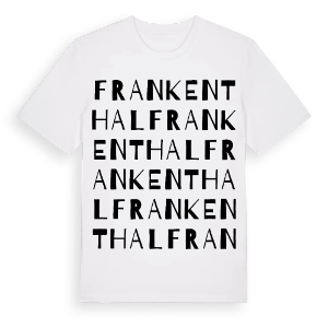 Frankenthal ordlek t-shirt – ekologisk bomull t-shirt från Pinshirt