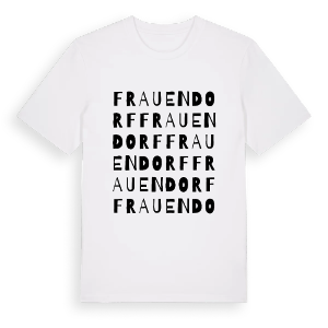 Frauendorf ordlek t-shirt – ekologisk bomull t-shirt från Pinshirt
