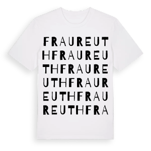 Fraureuth ordlek t-shirt – ekologisk bomull t-shirt från Pinshirt