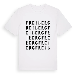 Freiberg ordlek t-shirt – ekologisk bomull t-shirt från Pinshirt