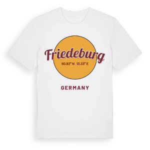 Friedeburg cirkel t-shirt – ekologisk bomull t-shirt från Pinshirt