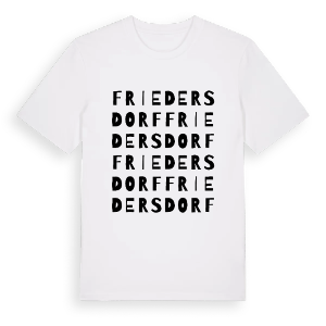 Friedersdorf ordlek t-shirt – ekologisk bomull t-shirt från Pinshirt