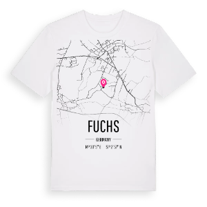 Fuchs karta t-shirt – ekologisk bomull t-shirt från Pinshirt