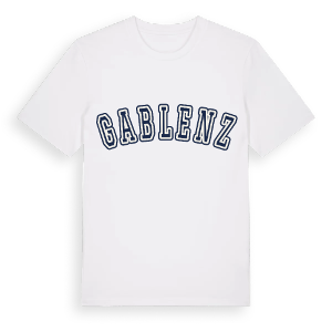Gablenz college t-shirt – ekologisk bomull t-shirt från Pinshirt