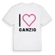 Jag älskar Ganzig t-shirt stort tryck