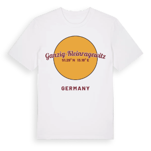 Ganzig-Kleinragewitz cirkel t-shirt – ekologisk bomull t-shirt från Pinshirt