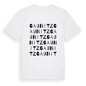 Gaunitz ordlek t-shirt – ekologisk bomull t-shirt från Pinshirt