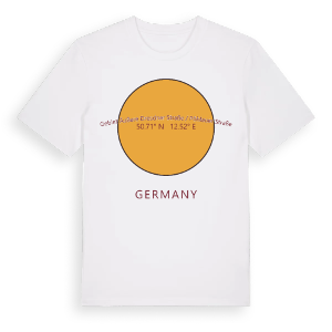 Gebiet Äußere Dresdner Straße / Pöhlauer Straße cirkel t-shirt – ekologisk bomull t-shirt från Pinshirt