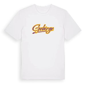 Gebirge baseball t-shirt – ekologisk bomull t-shirt från Pinshirt