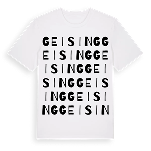 Geising ordlek t-shirt – ekologisk bomull t-shirt från Pinshirt