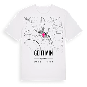 Geithain karta t-shirt – ekologisk bomull t-shirt från Pinshirt