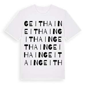 Geithain ordlek t-shirt – ekologisk bomull t-shirt från Pinshirt