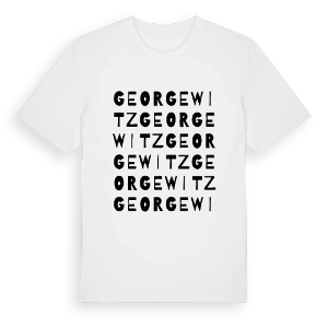 Georgewitz ordlek t-shirt – ekologisk bomull t-shirt från Pinshirt