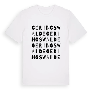 Geringswalde ordlek t-shirt – ekologisk bomull t-shirt från Pinshirt