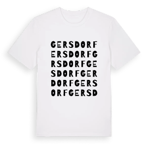 Gersdorf ordlek t-shirt – ekologisk bomull t-shirt från Pinshirt