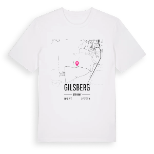 Gilsberg karta t-shirt – ekologisk bomull t-shirt från Pinshirt