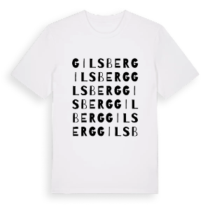 Gilsberg ordlek t-shirt – ekologisk bomull t-shirt från Pinshirt