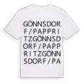 Gönnsdorf/Pappritz ordlek t-shirt