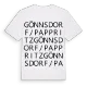 Gönnsdorf/Pappritz ordlek t-shirt