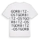 Gorbitz-Ost ordlek t-shirt