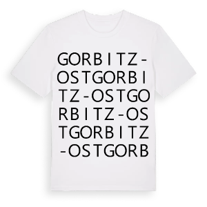 Gorbitz-Ost ordlek t-shirt – ekologisk bomull t-shirt från Pinshirt