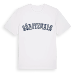 Göritzhain college t-shirt – ekologisk bomull t-shirt från Pinshirt