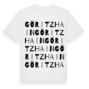Göritzhain ordlek t-shirt – ekologisk bomull t-shirt från Pinshirt