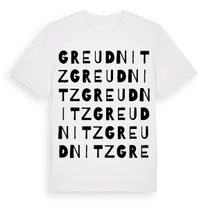 Greudnitz ordlek t-shirt – ekologisk bomull t-shirt från Pinshirt
