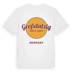 Großdalzig cirkel t-shirt – ekologisk bomull t-shirt från Pinshirt
