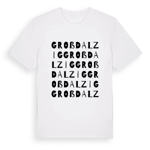 Großdalzig ordlek t-shirt – ekologisk bomull t-shirt från Pinshirt