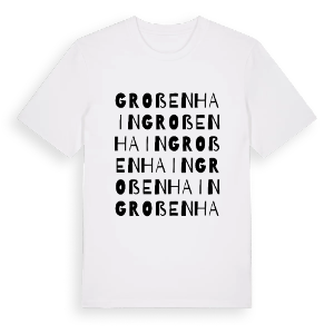 Großenhain ordlek t-shirt – ekologisk bomull t-shirt från Pinshirt