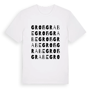 Großgrabe ordlek t-shirt – ekologisk bomull t-shirt från Pinshirt