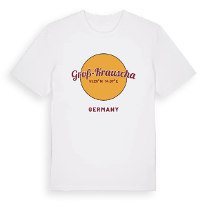 Groß-Krauscha cirkel t-shirt – ekologisk bomull t-shirt från Pinshirt