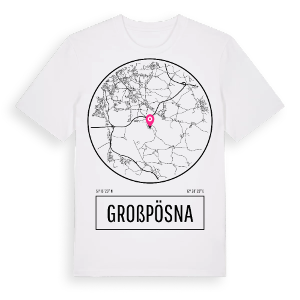 Großpösna t-shirt – ekologisk bomull t-shirt från Pinshirt