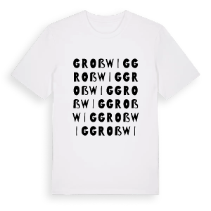 Großwig ordlek t-shirt – ekologisk bomull t-shirt från Pinshirt