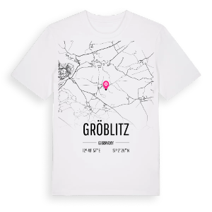 Gröblitz karta t-shirt – ekologisk bomull t-shirt från Pinshirt