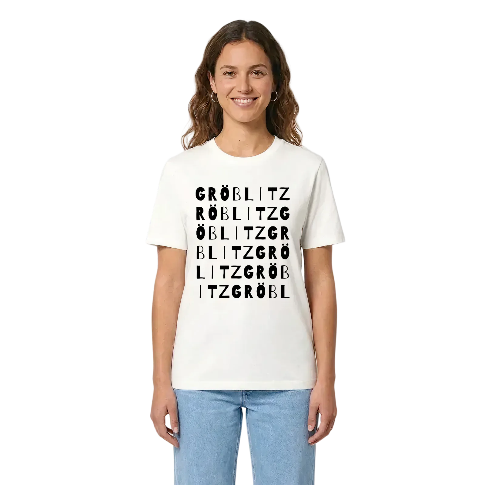 Gröblitz ordlek t-shirt – White, i miljö