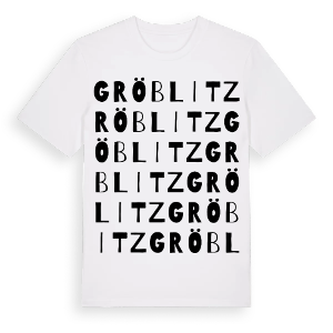 Gröblitz ordlek t-shirt – ekologisk bomull t-shirt från Pinshirt