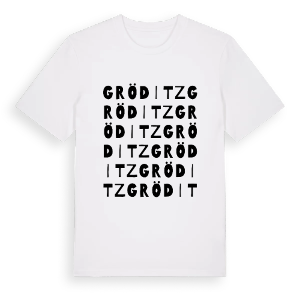 Gröditz ordlek t-shirt – ekologisk bomull t-shirt från Pinshirt