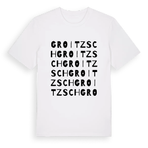 Groitzsch ordlek t-shirt – ekologisk bomull t-shirt från Pinshirt